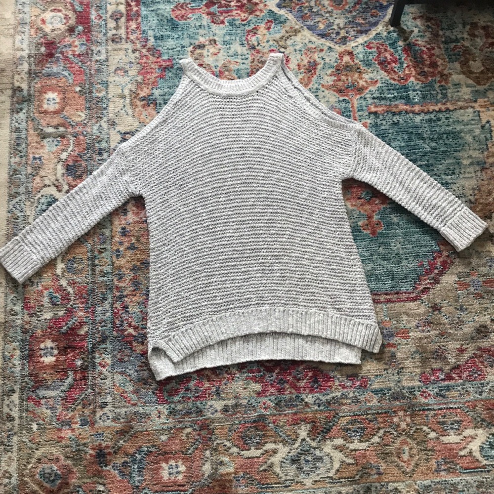 Open shoulder sweater